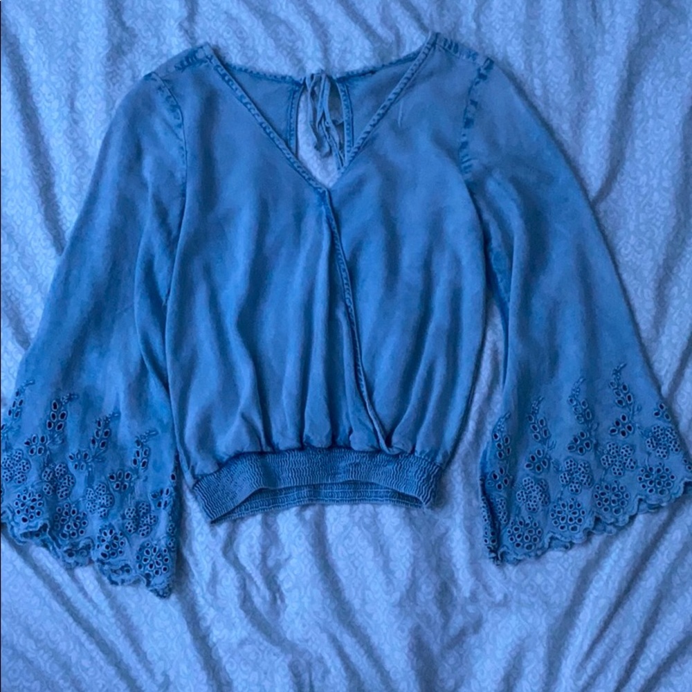 thin denim long sleeve